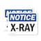 Signmission Radiation & Laser Sign, 7 in H x 10 in W, Plastic, Rectangle OS-2PACK-NS-P-710-L-19084 - alternate 1